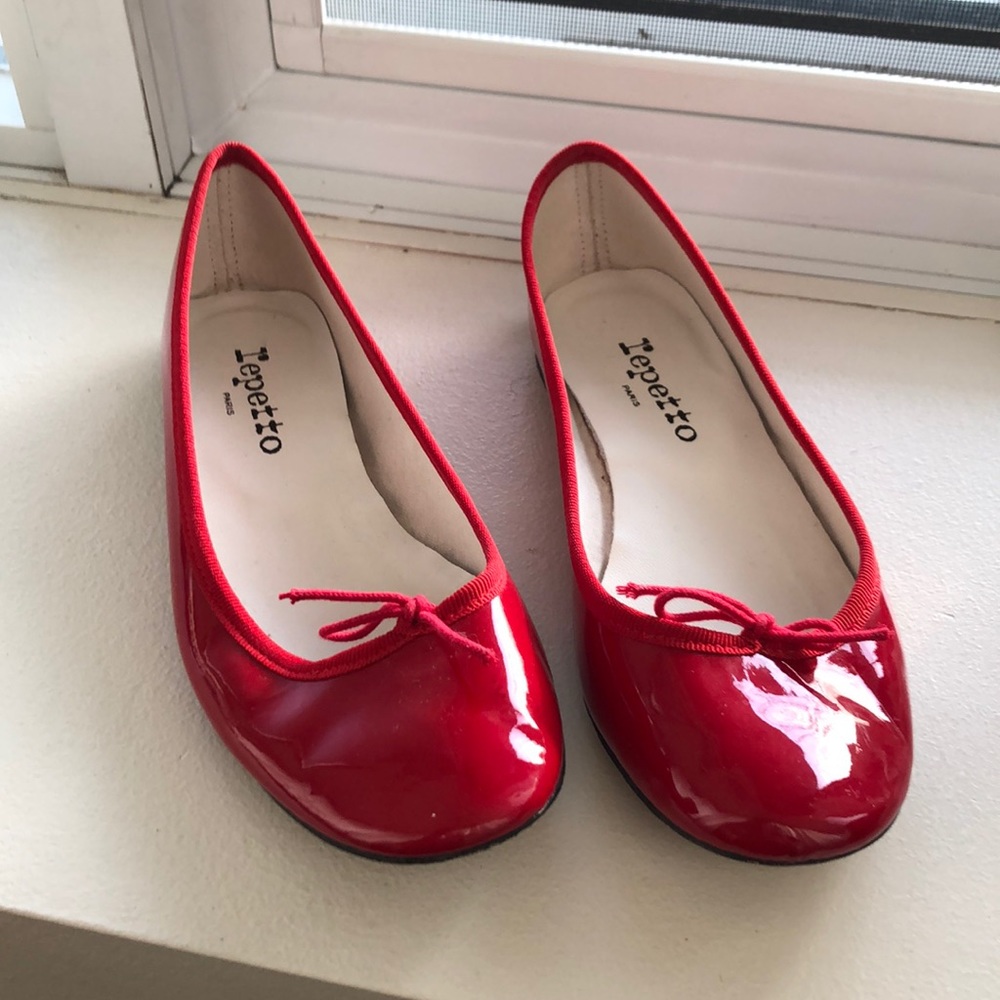 Repetto red ballerinas